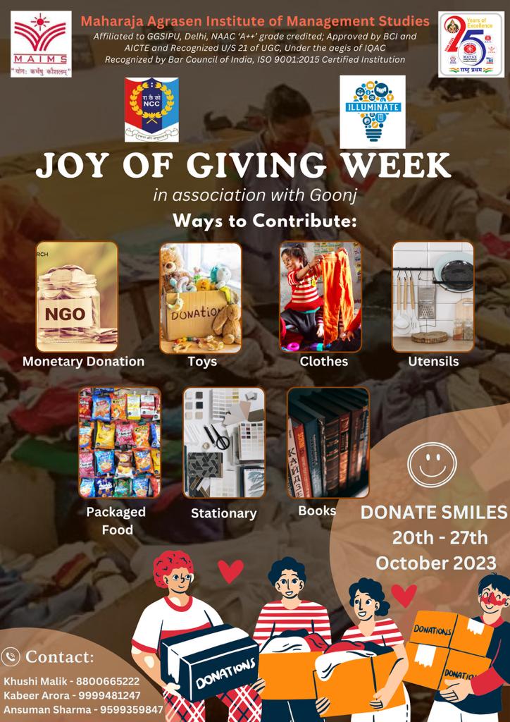 Joy of Giving Week