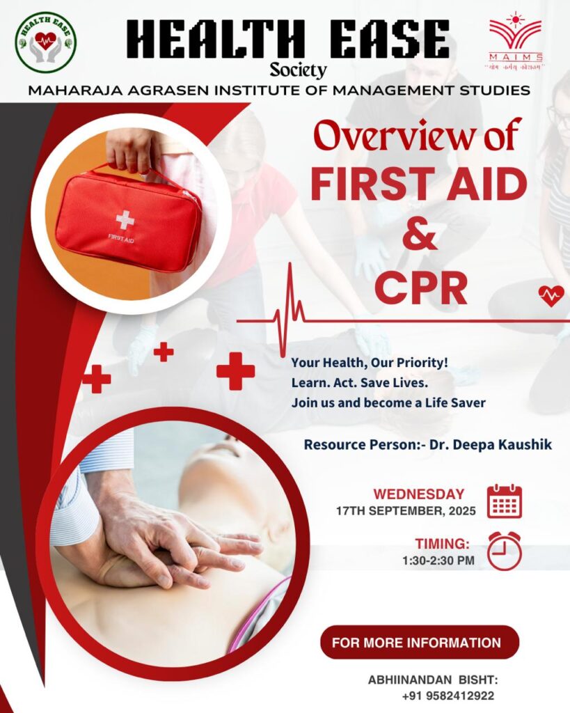 Workshop on “Overview of First Aid & CPR”